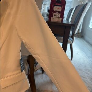 Express Cream Jacket with Gold Buttons